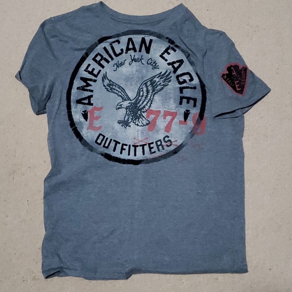 Grey American Eagle Tee
